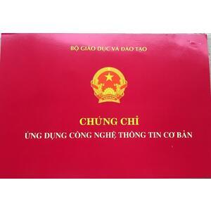 THÔNG BÁO NHẬN CHỨNG CHỈ ỬNG DỤNG CNTT CƠ BẢN, KHÓA THI NGÀY 26/10/2025
