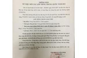 Mở lớp tiếng trung quốc giao tiếp
