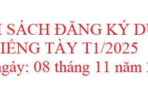 DANH SÁCH HỌC VIÊN ĐĂNG KÝ DỰ THI CUỐI KHÓA BỒI DƯỠNG TIẾNG DÂN TỘC THIỂU SỐ