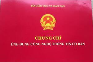 THÔNG BÁO NHẬN CHỨNG CHỈ ỬNG DỤNG CNTT CƠ BẢN, KHÓA THI NGÀY 26/10/2025